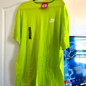 Mens 2X Nike Tee neon